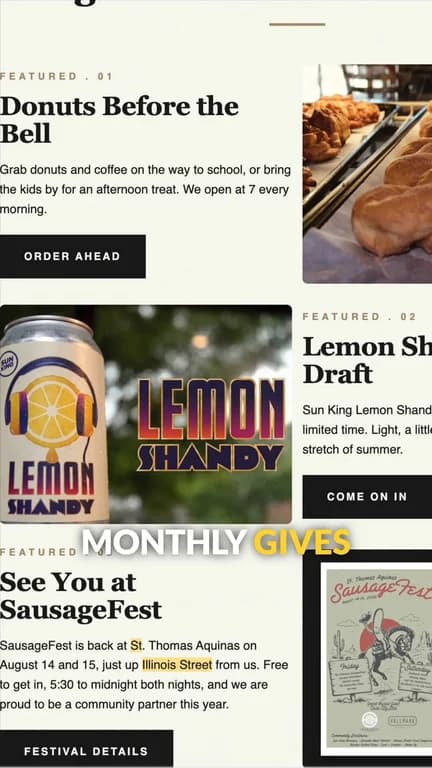Join our newsletter to stay in the know! isfeindy.com/newsletter