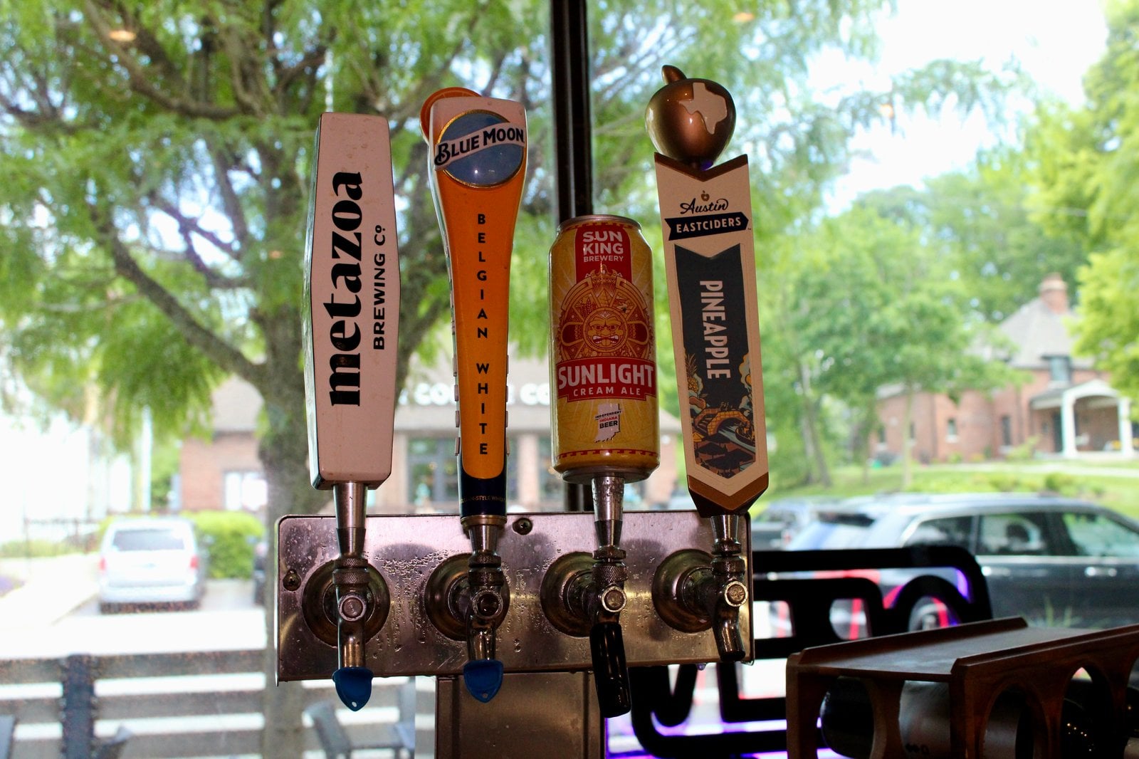 Craft beer and cider on tap